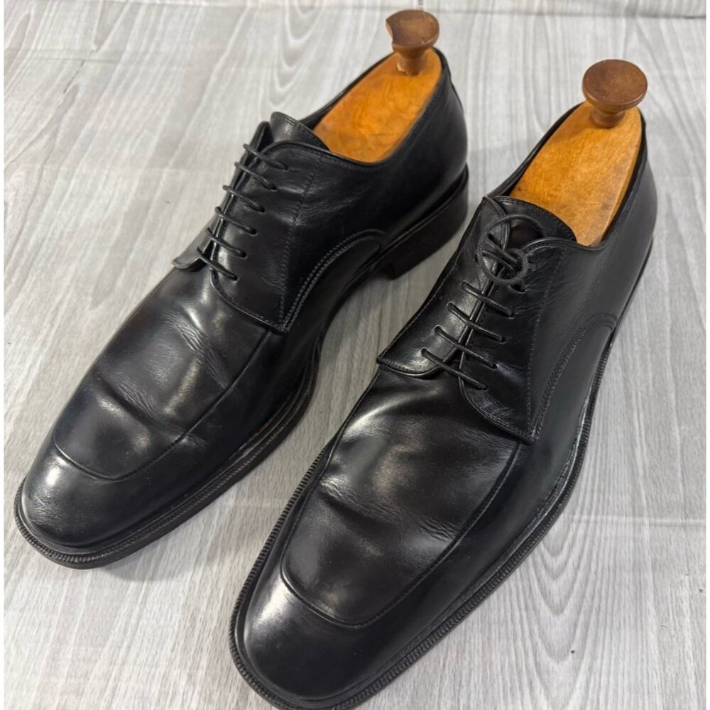 To Boot New York Adam Derrick Leather Square Toe Oxfords shoes sz 12 black Italy